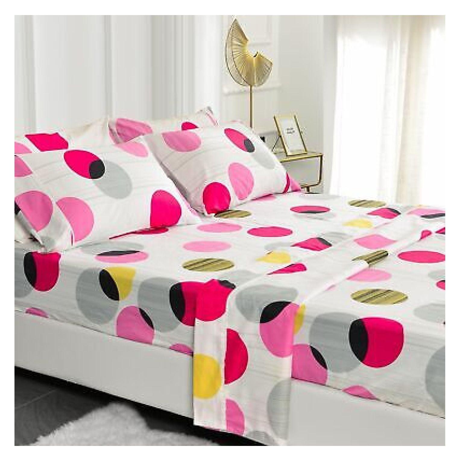 Microfiber Polka Dots Sheet Set