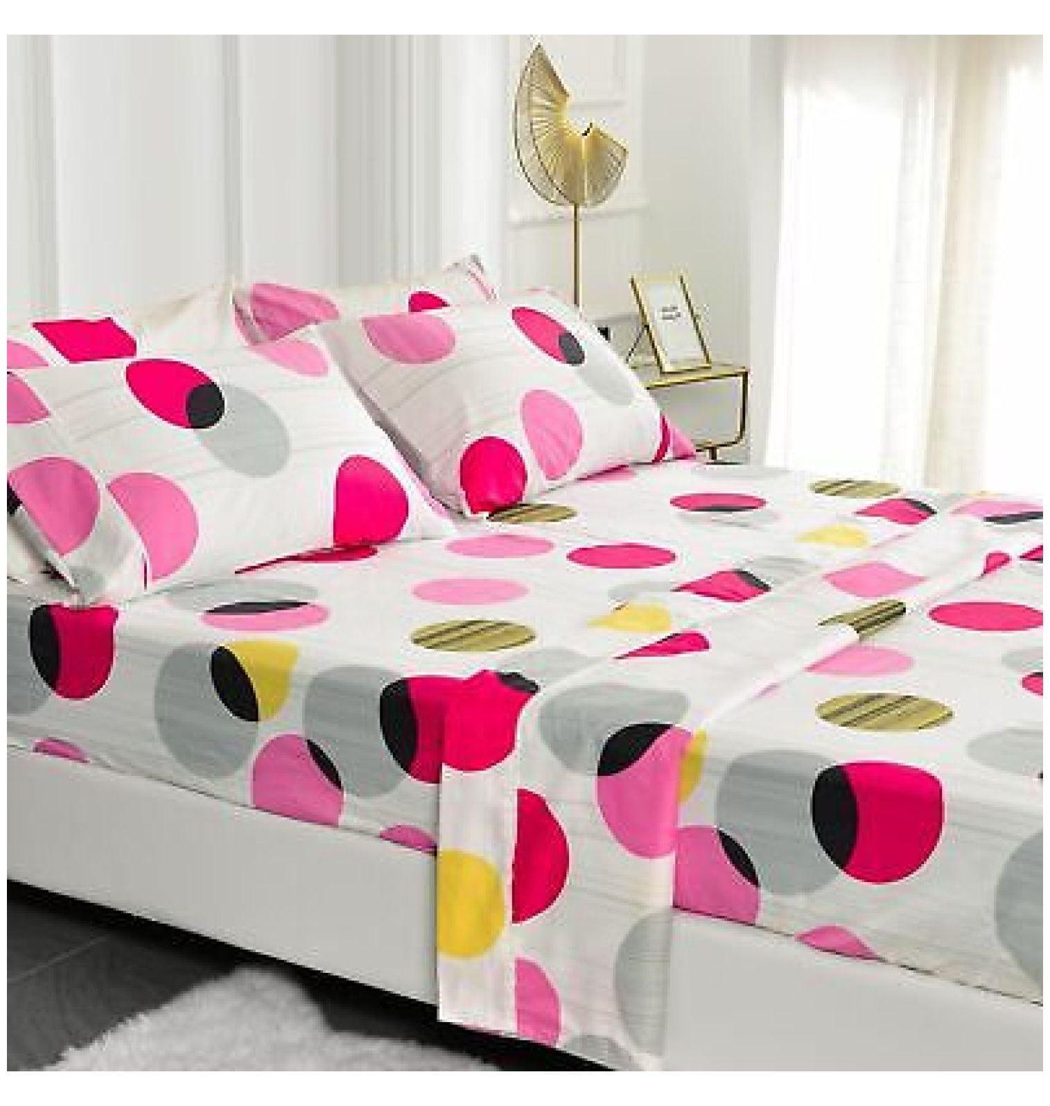 Microfiber Polka Dots Sheet Set