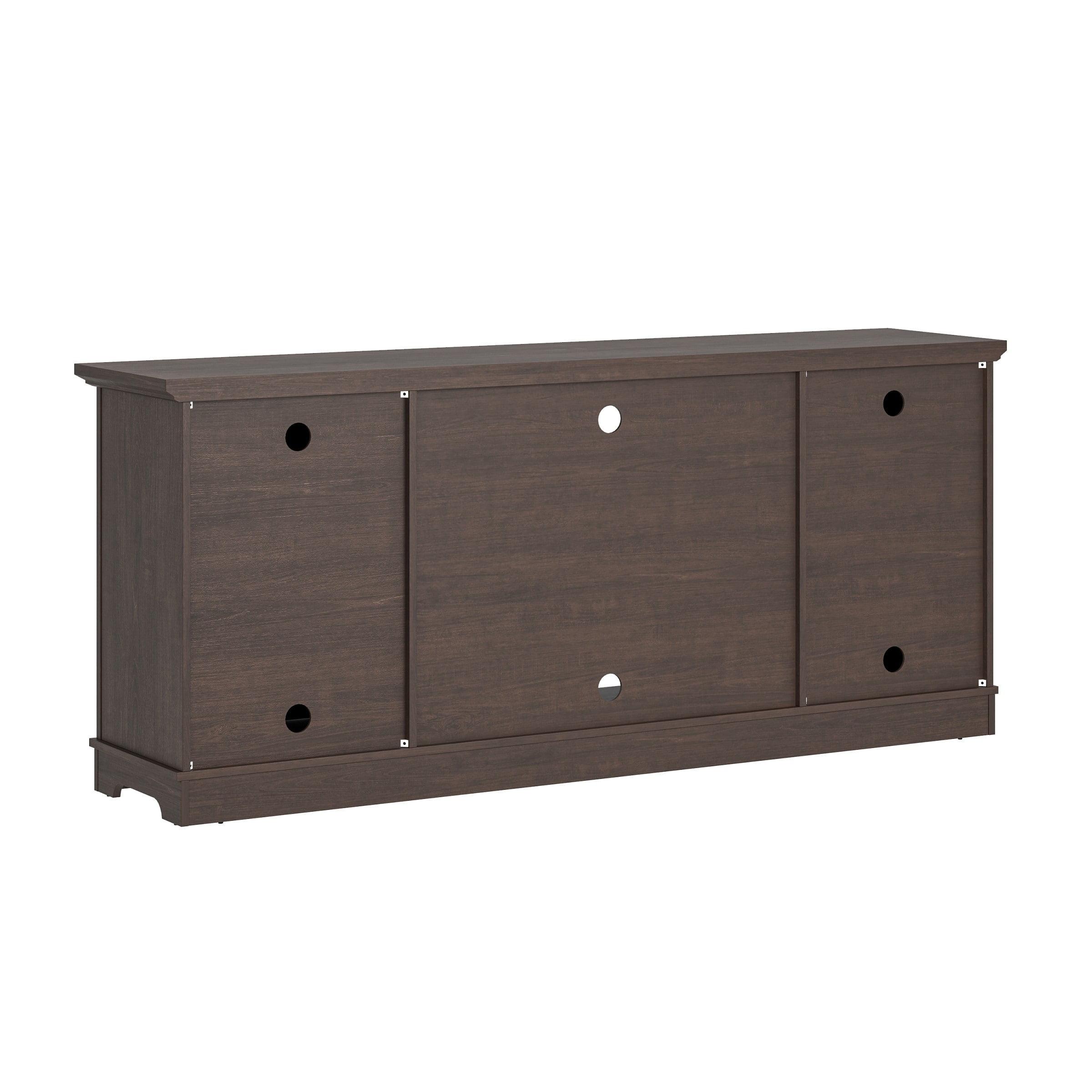 70" Farmhouse Style TV Stand for TVs up to 78" Brown - Festivo: Sturdy MDF, Cable Management