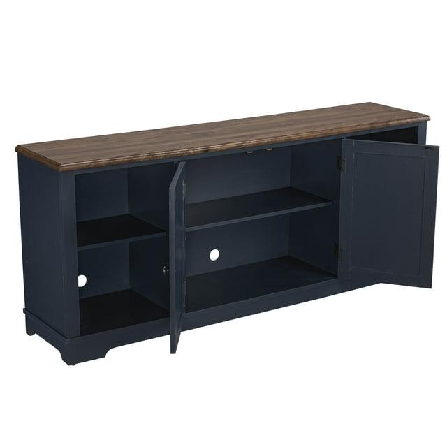 TV Stand for TVs up to 78": Home Essentials, Coastal Style, Open Shelves, Cable Management