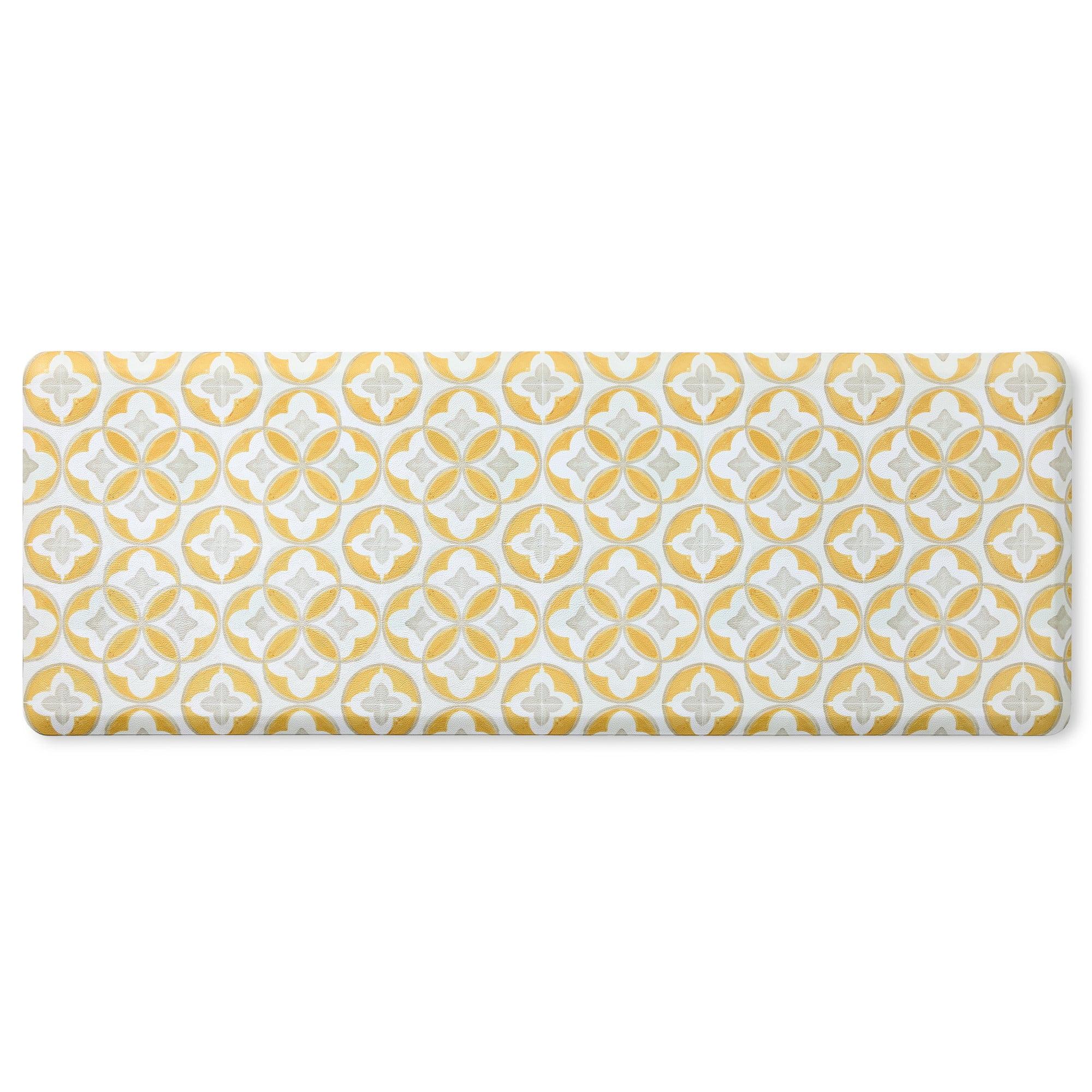 Fiesta FIESTA Postiano Tiles Geo Textured Anti-Fatigue Comfort Non-Slip Kitchen Runner Mat