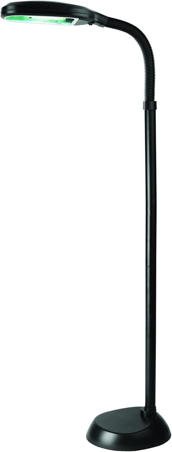 Adjustable Black Plastic Kids Floor Lamp