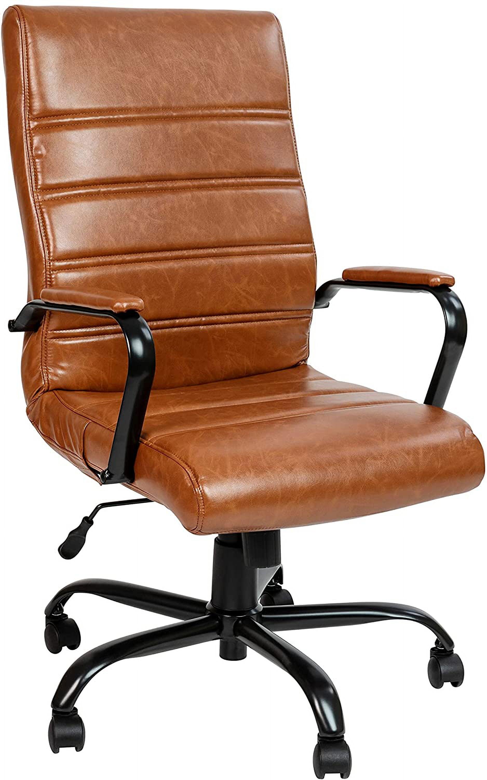 Flash Furniture High Back Executive Swivel Office Chair with Metal Frame and Arms