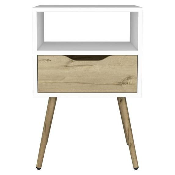 TIRAMISUBEST Nightstand with Handle-Free Drawer, Slim Profile for Tight Spaces