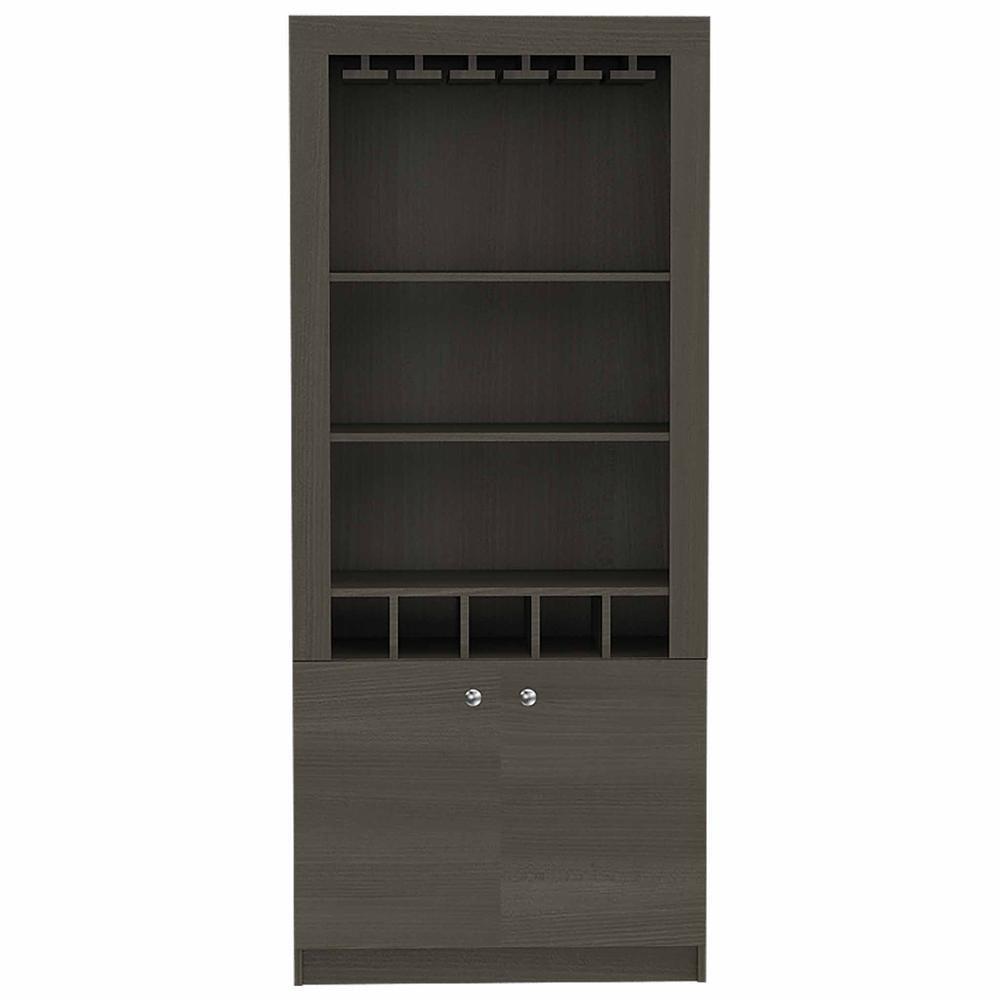 FM FURNITURE LLC New York Bar Cabinet ,Smokey Oak