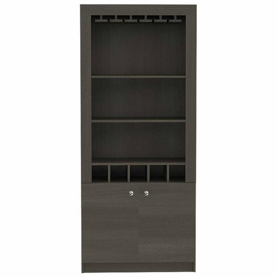 FM FURNITURE LLC New York Bar Cabinet ,Smokey Oak
