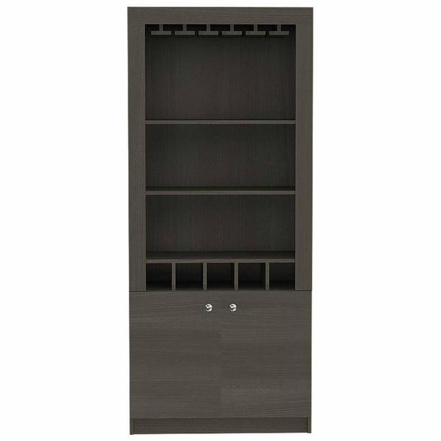 FM FURNITURE LLC New York Bar Cabinet ,Smokey Oak
