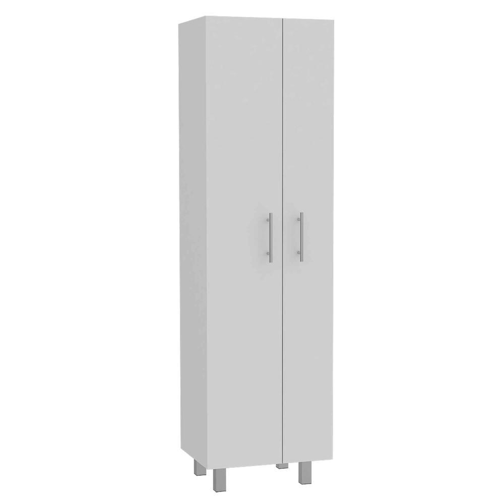 Depot E-Shop Cleaning Cabinet with Five Shelves and Broom Hangers