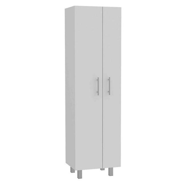 Depot E-Shop Cleaning Cabinet with Five Shelves and Broom Hangers