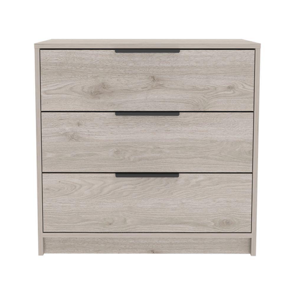 Washington Light Gray 3-Drawer Minimalist Dresser