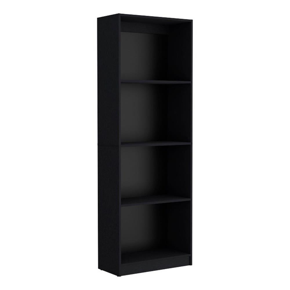 Sutton Black Engineered Wood 2 Piece Bookcase Set