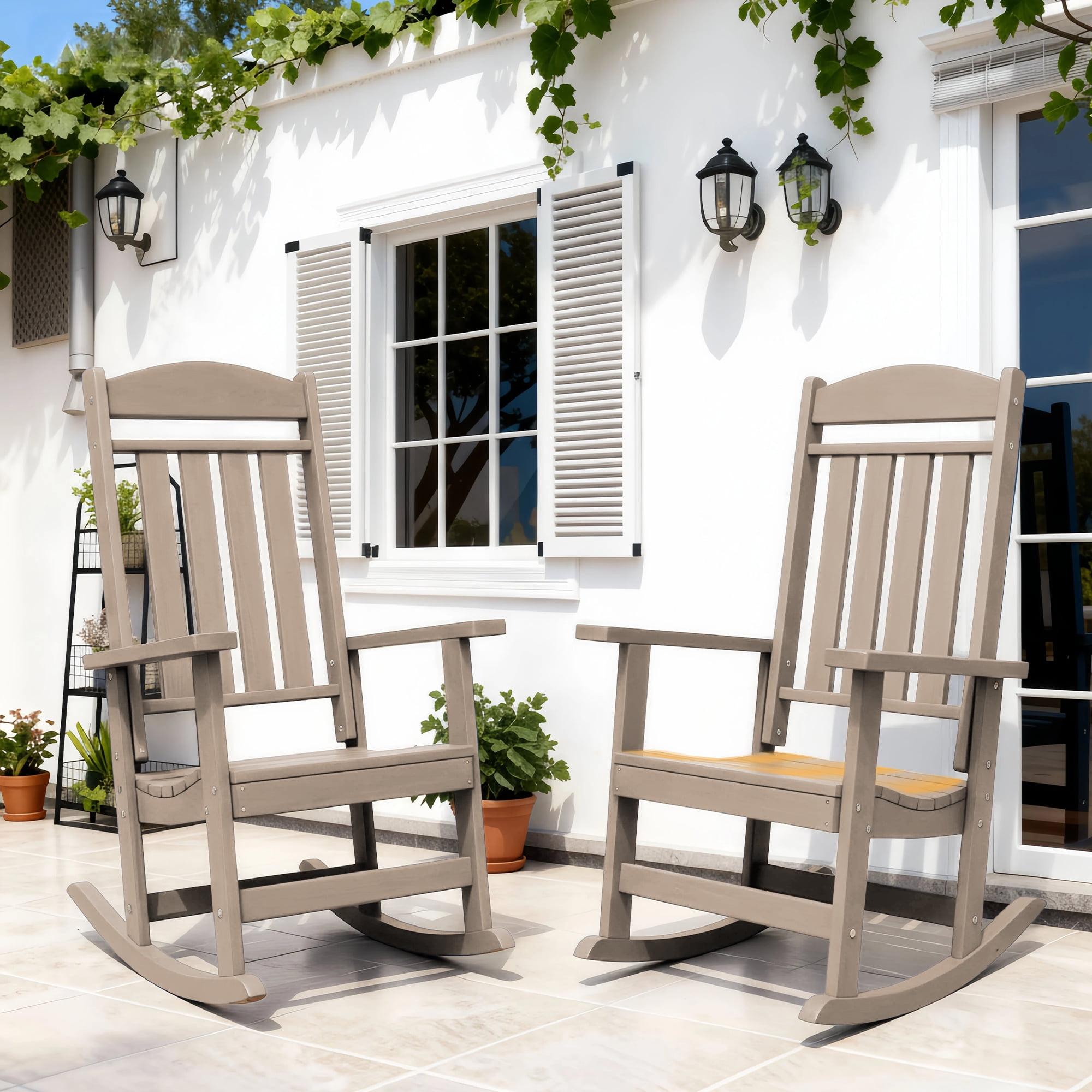 Outdoor Aiyanna Rocking Plastic Chair