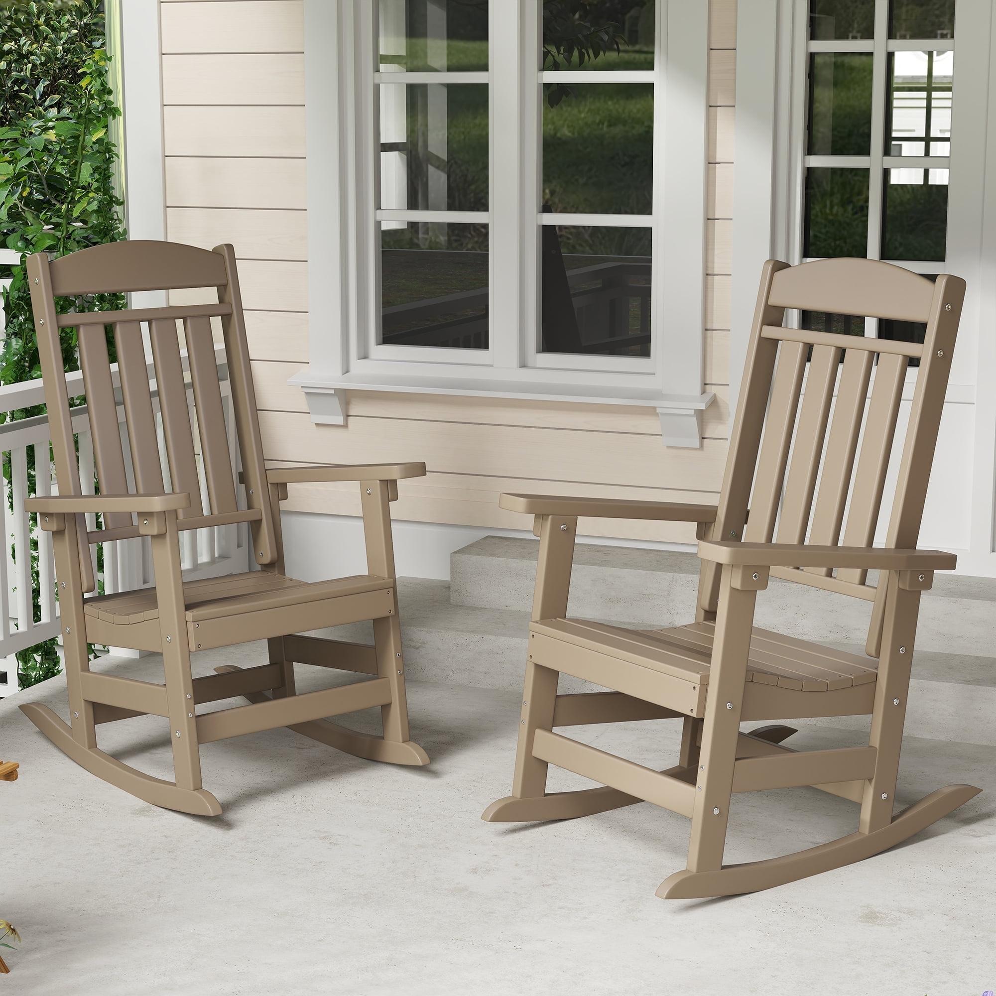 Outdoor Aiyanna Rocking Plastic Chair