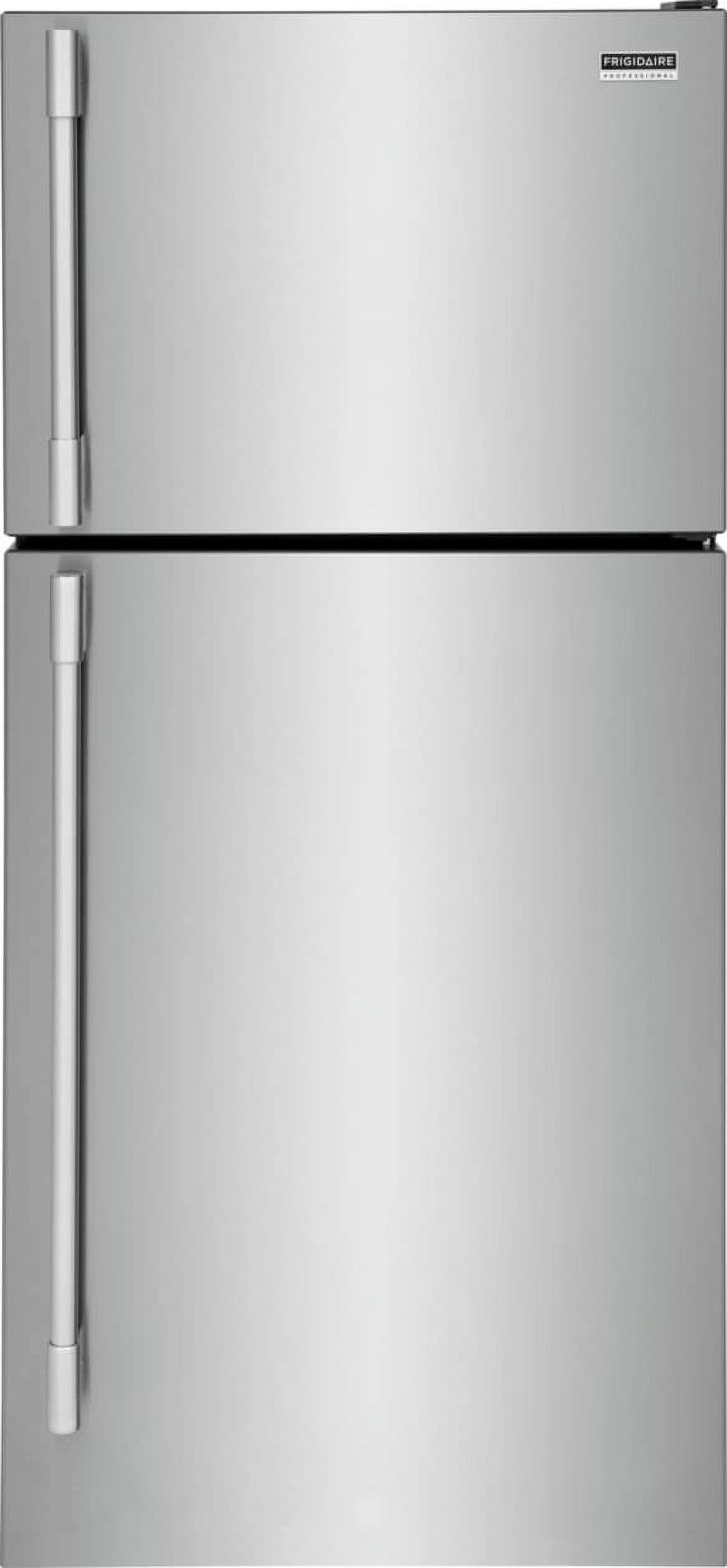 Stainless Steel 20 Cu. Ft. Top Freezer Refrigerator with Ice Maker