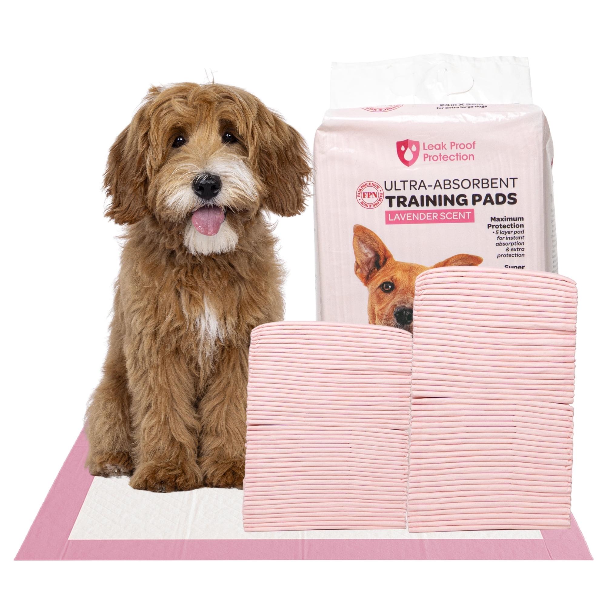 FPN Pink Puppy Pee Pads, 13X18 in 100Pack, Pet Toilet Training Pad Ultra Absorbent, Leak-Proof  for Puppies, Dogs, & Small Pets 5-Layer Protection