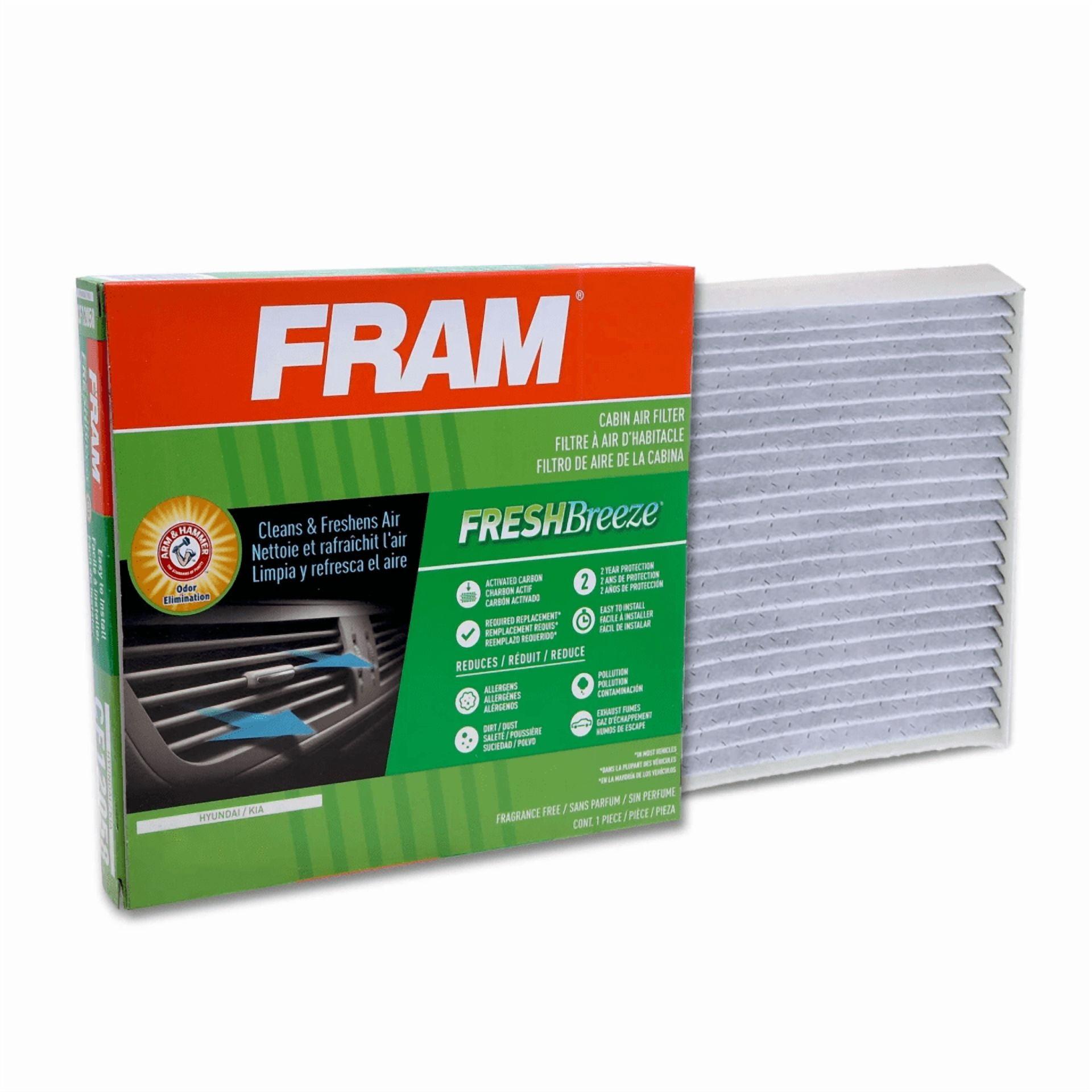 FRAM Fresh Breeze Cabin Air Filter, CF10134 Fits select: 2007-2016 HONDA CR-V, 2006-2015 HONDA CIVIC