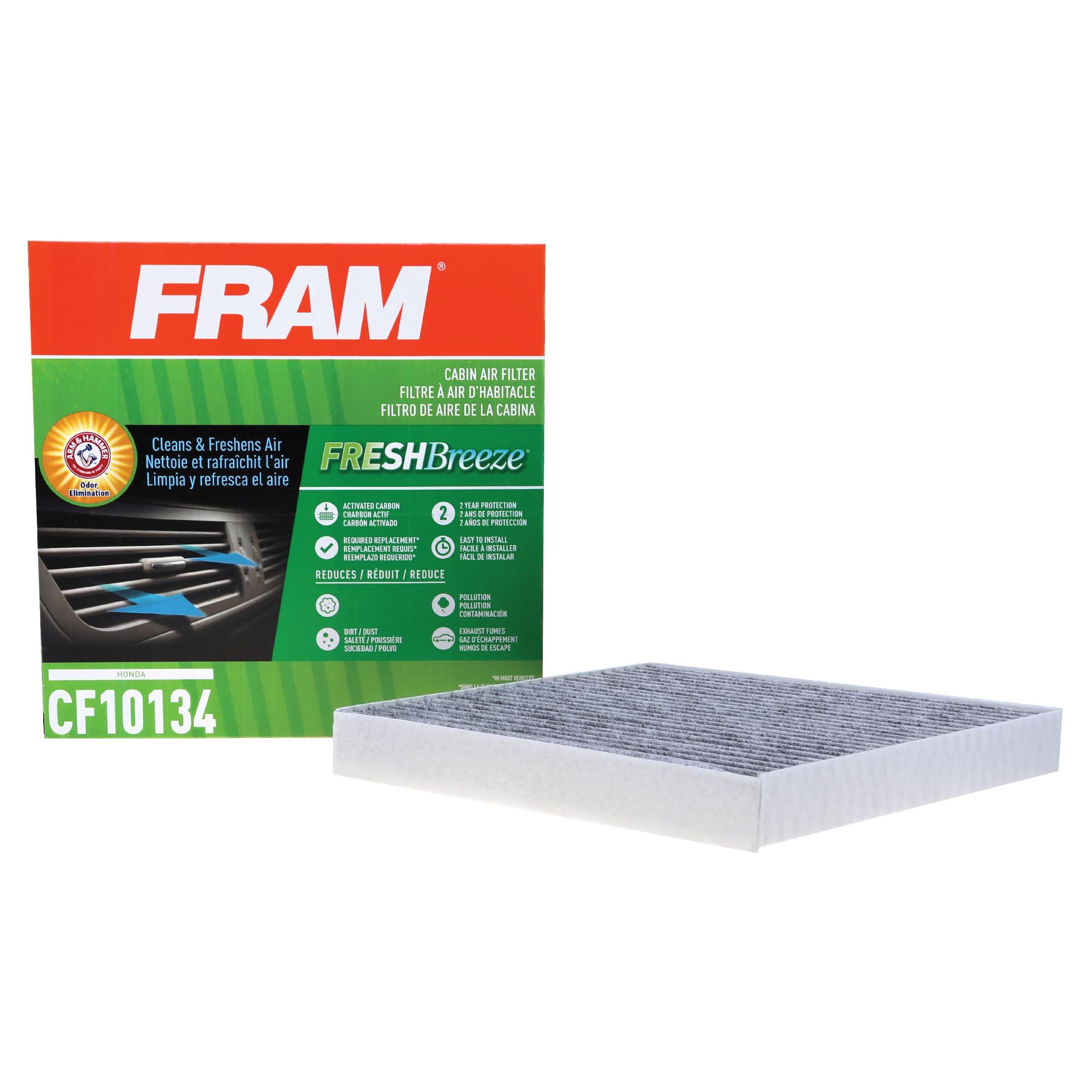 FRAM Fresh Breeze Cabin Air Filter, CF10134 Fits select: 2007-2016 HONDA CR-V, 2006-2015 HONDA CIVIC