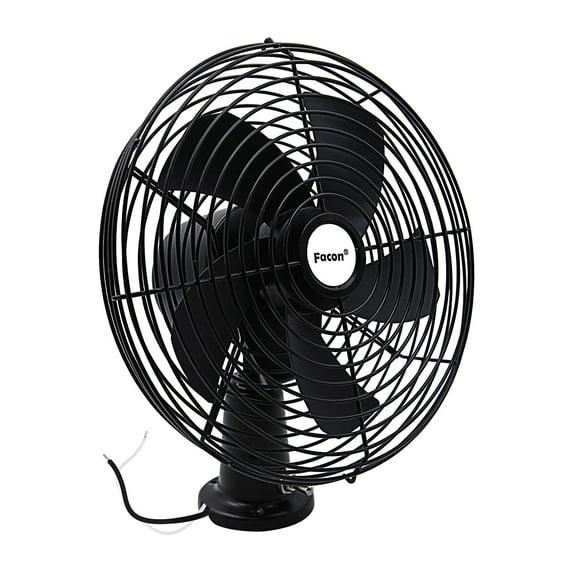 Facon 12V 8'' Car Cooling Automobile Vehicle Fan, Powerful Quiet with 2-Speed, Ventilation Electric Car Fans for RV Truck Bus Boat Van SUV Yacht