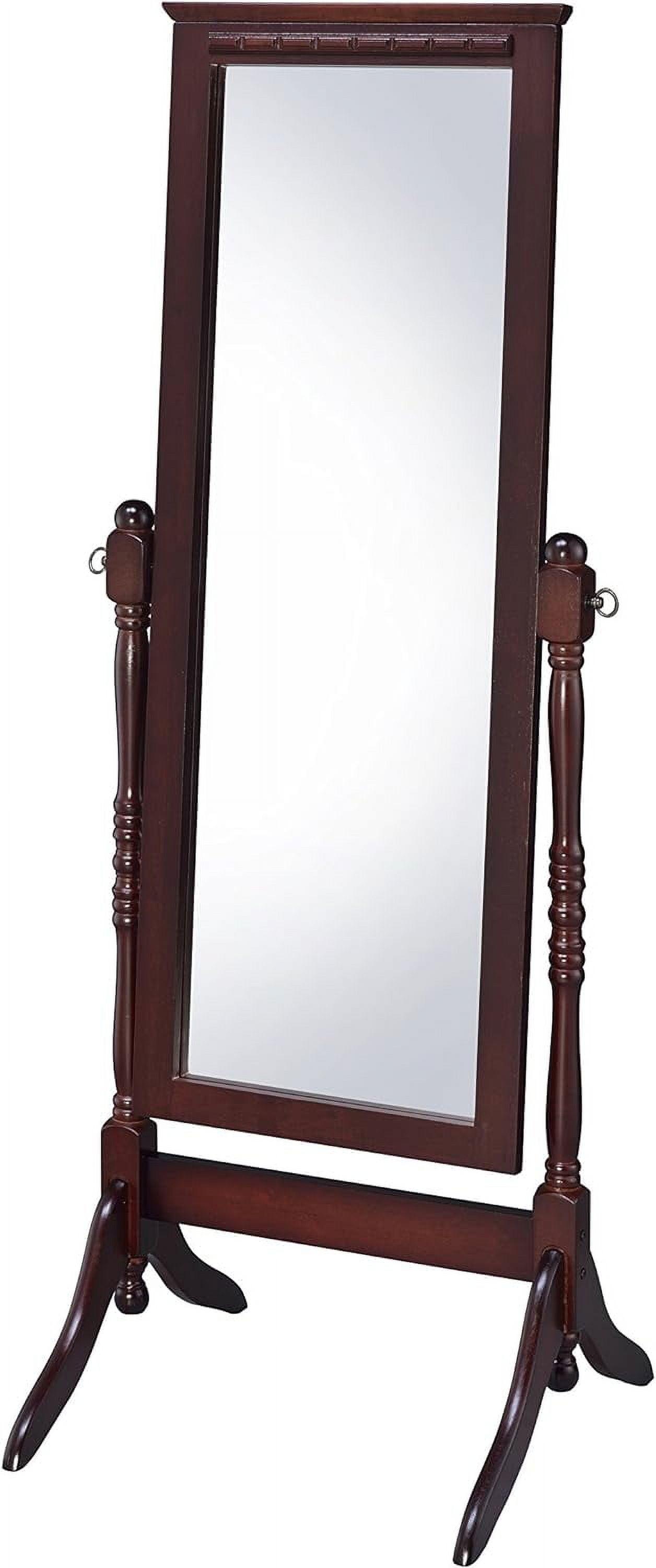 Fairfax Swivel Full-Length Walnut Wood Cheval Mirror