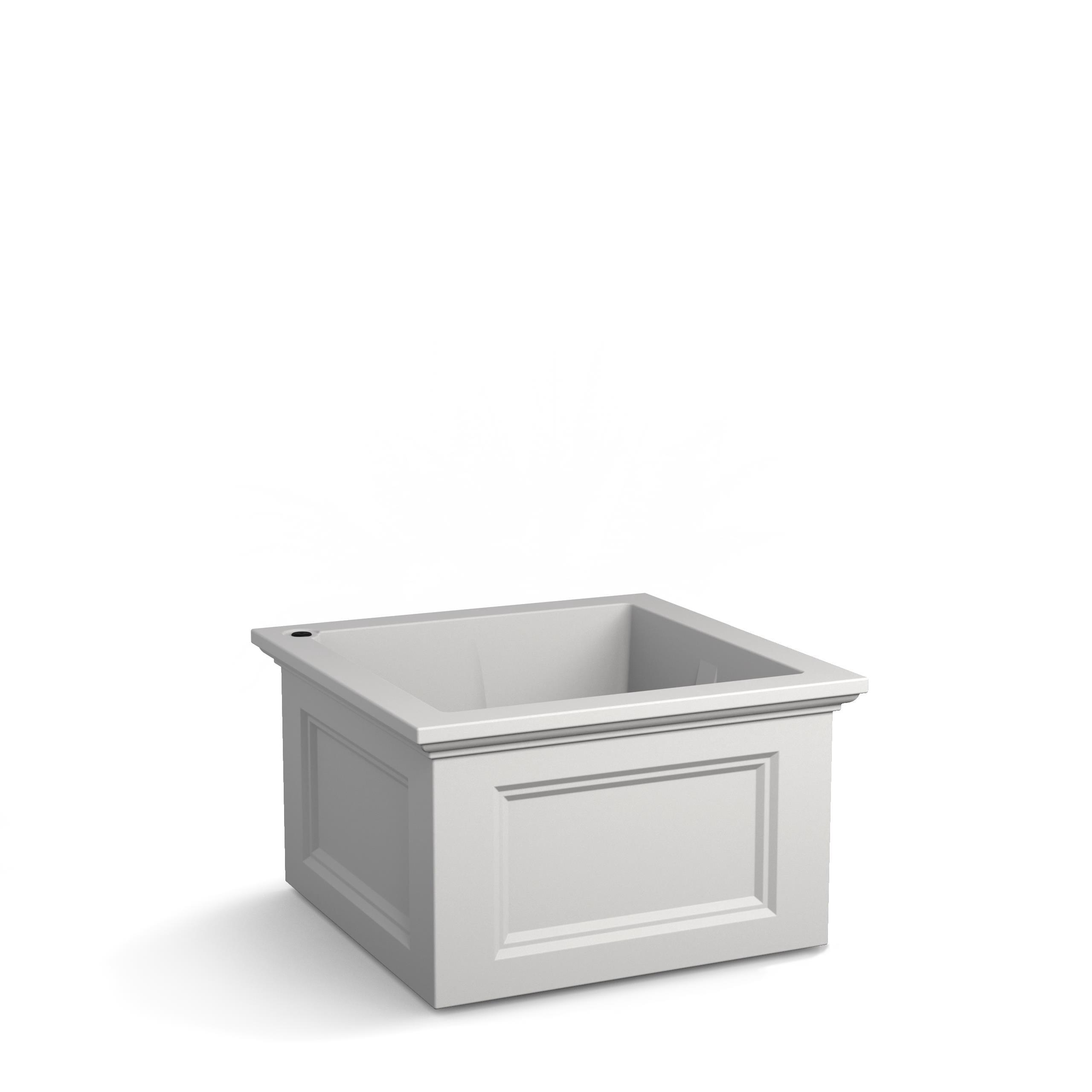 Mayne Fairfield 24"x 24"x 14" Square White Garden Bed