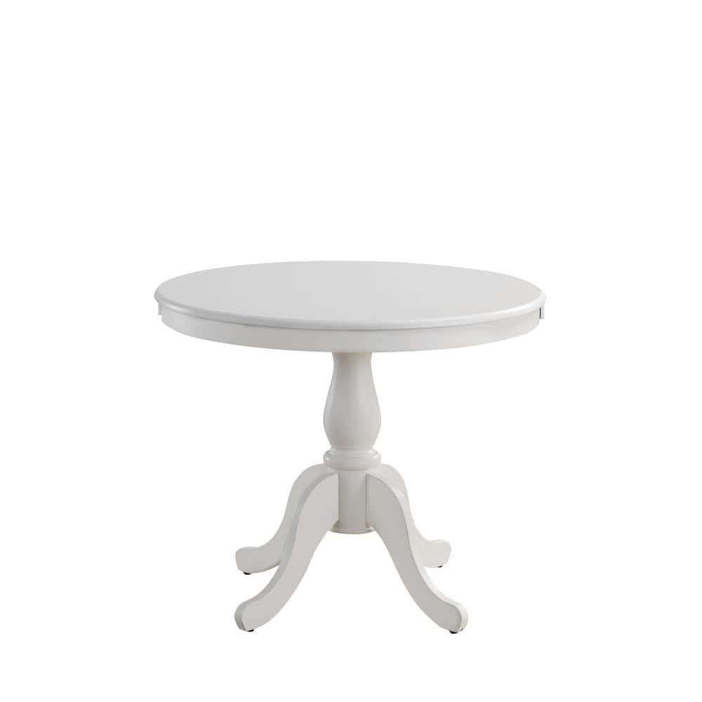 Carolina Classics Fairview 36" Round Pedestal Dining Table in White