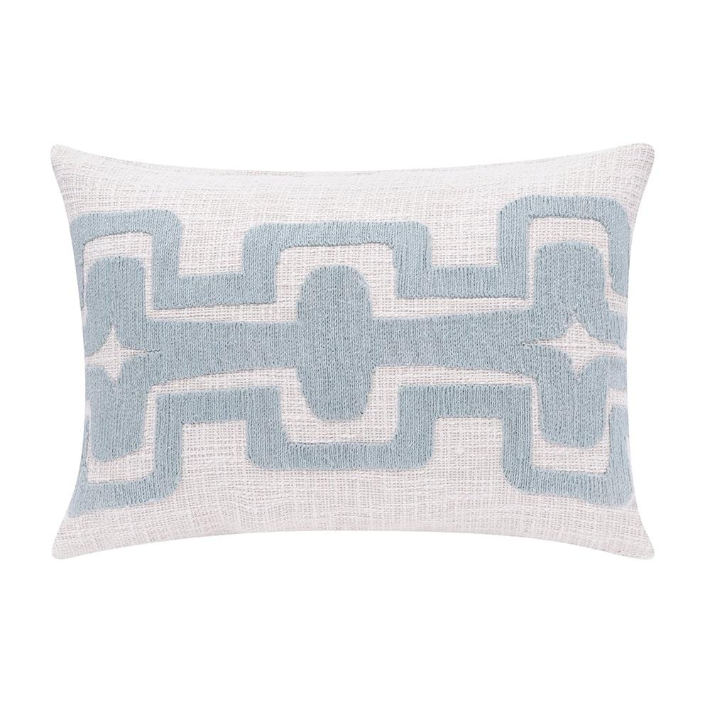 Geometric Handmade Cotton Wool Blend Decorative Throw Pillow