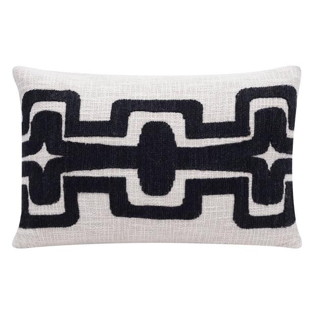 Stacy Garcia Home Geometric Handmade Cotton Wool Blend Decorative Throw Pillow