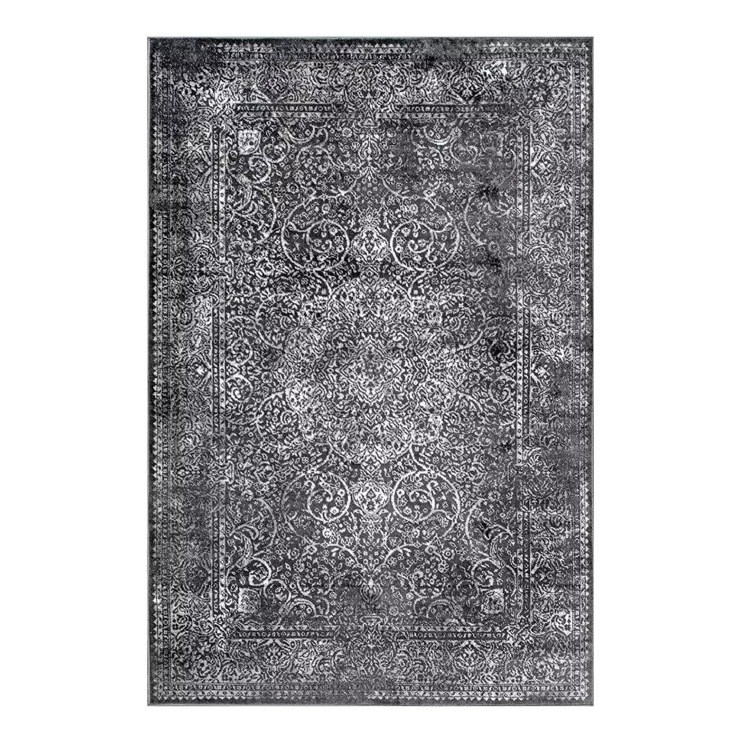 Nuloom Delores Oriental/Persian 9x12 Indoor Area Rug for Living Room Bedroom Dining Room Kitchen, Dark Grey/Ivory