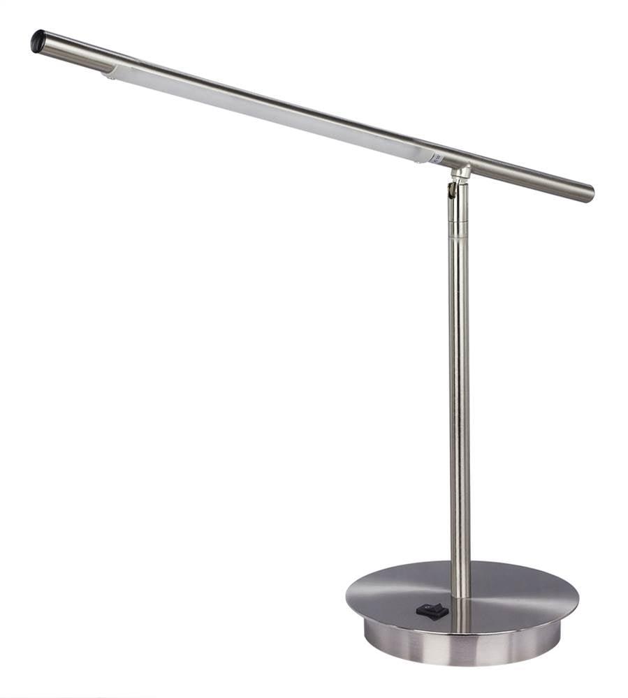 Adjustable Satin Chrome 24.5" LED Table Lamp