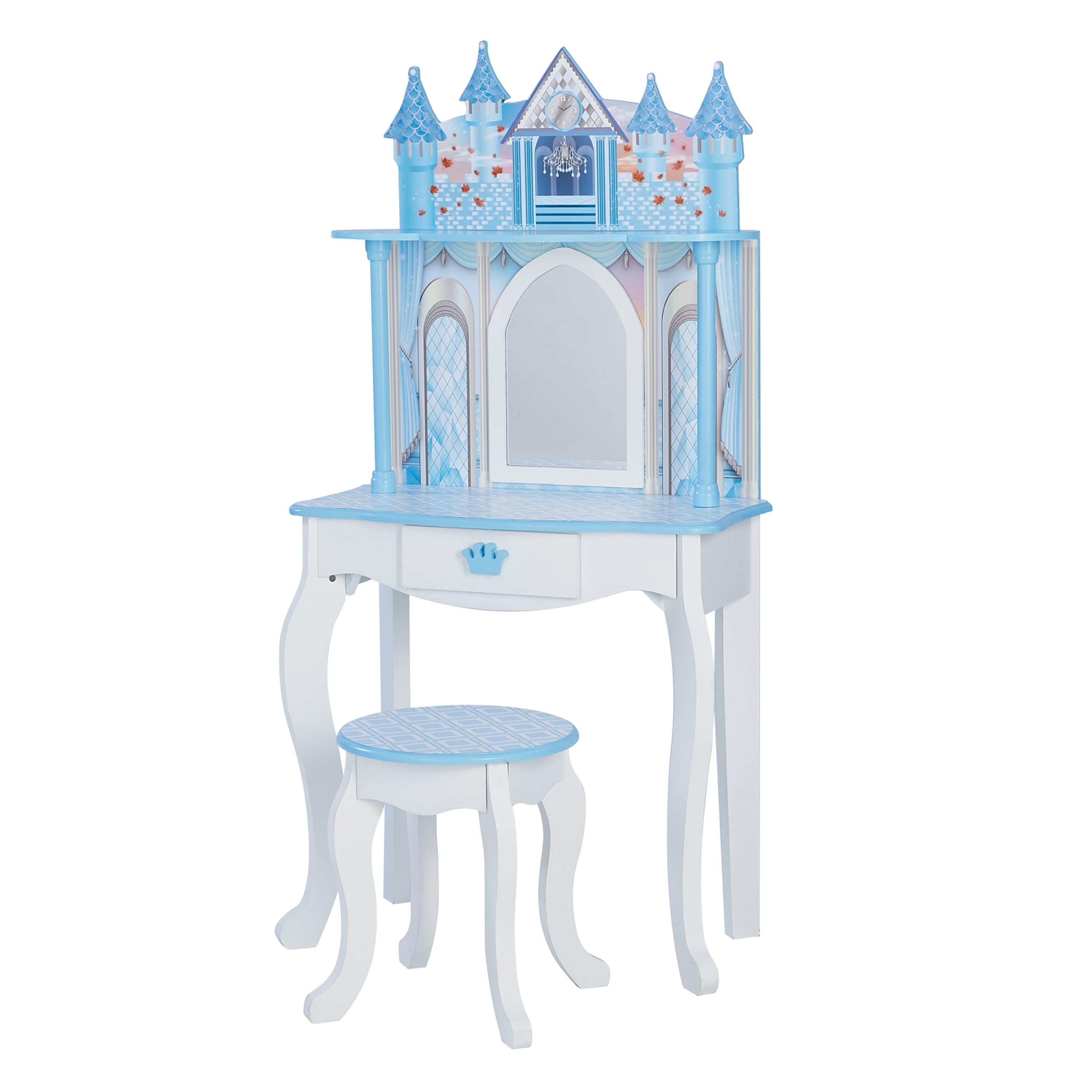 Teamson Kids Dreamland Castle 2-pc. Vanity, Blue/White