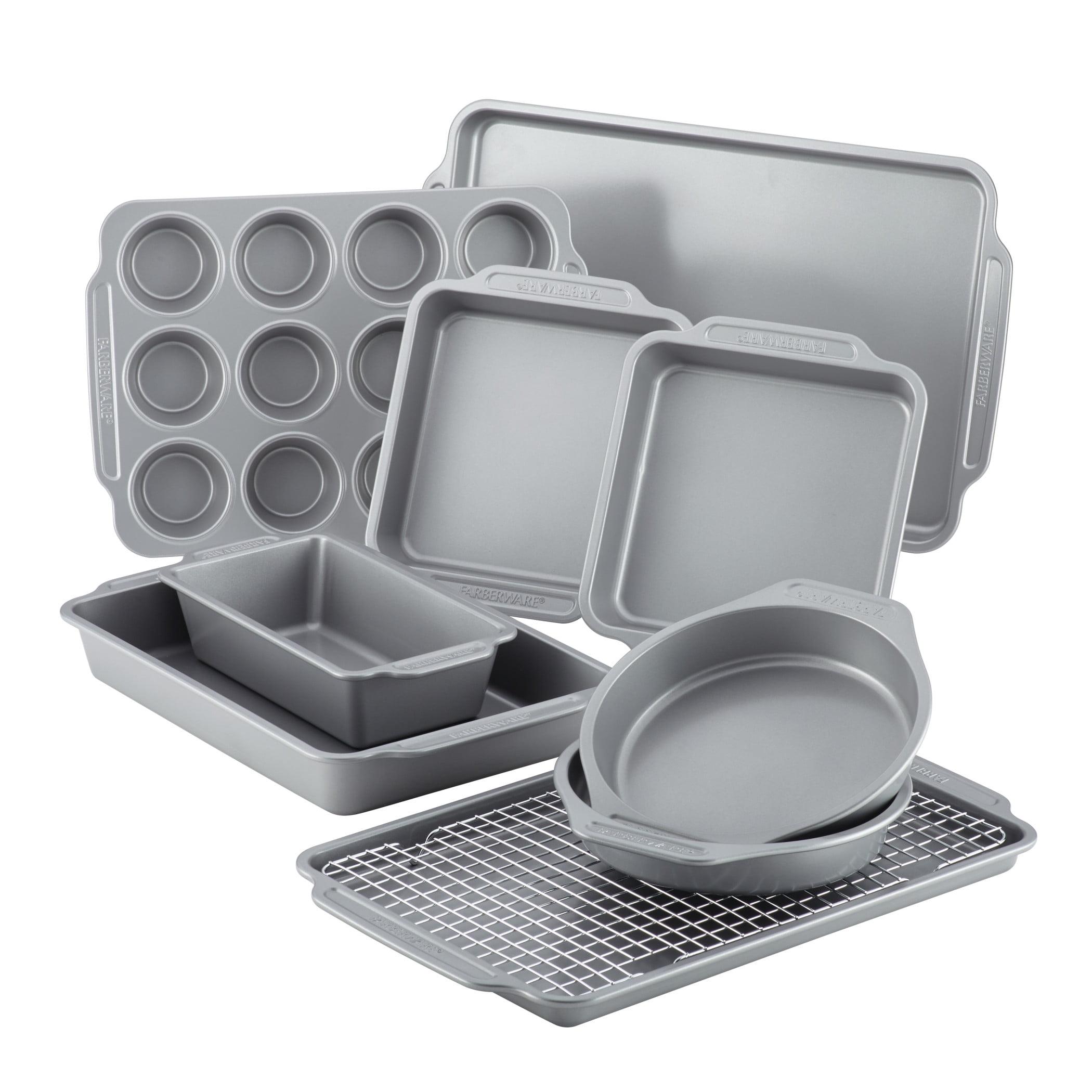 Farberware 10pc Nonstick Bakeware Set Gray