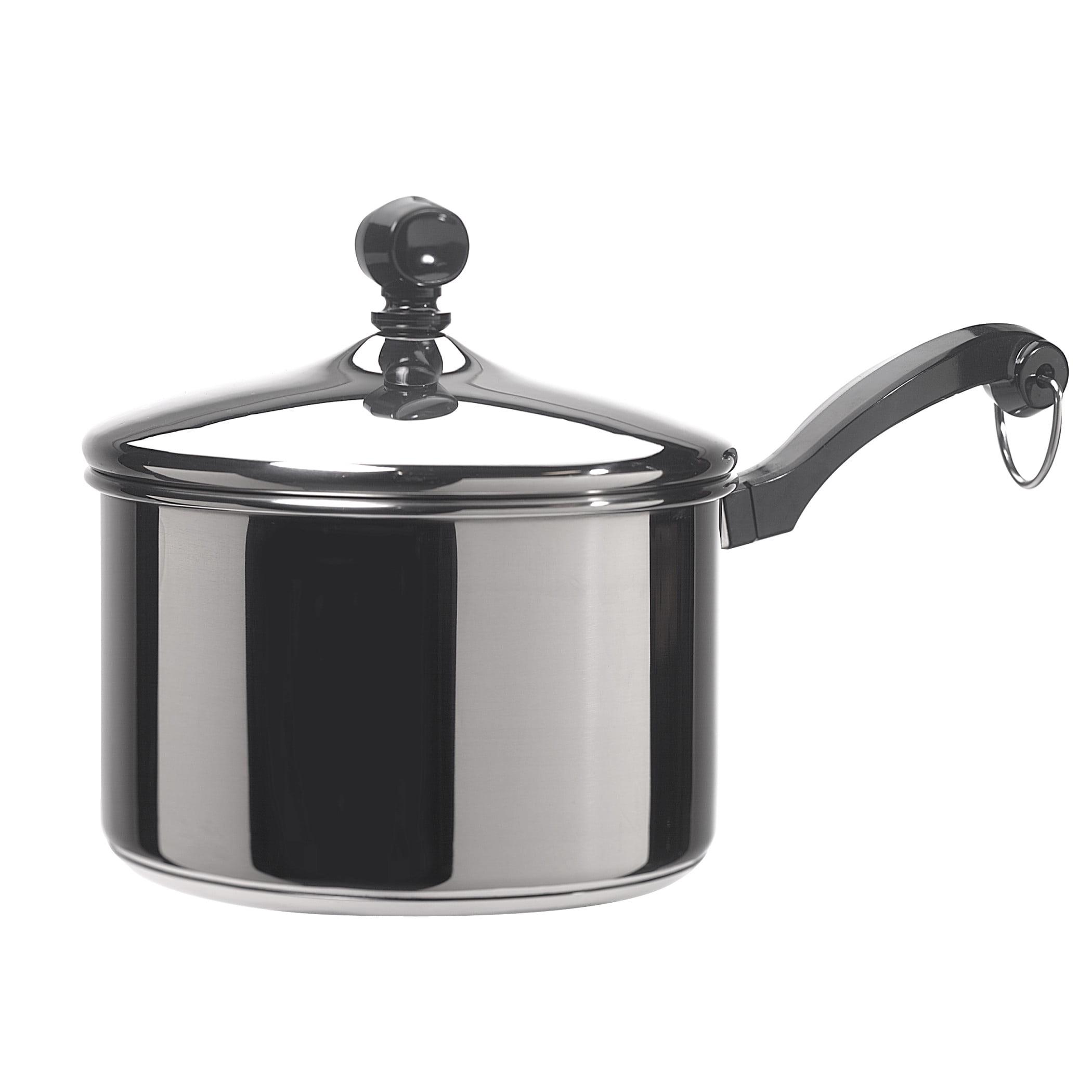 Farberware Classic 2-qt. Covered Saucepan: Nonstick, Stainless Steel Lid, Oven & Dishwasher Safe, Gas & Induction Compatible