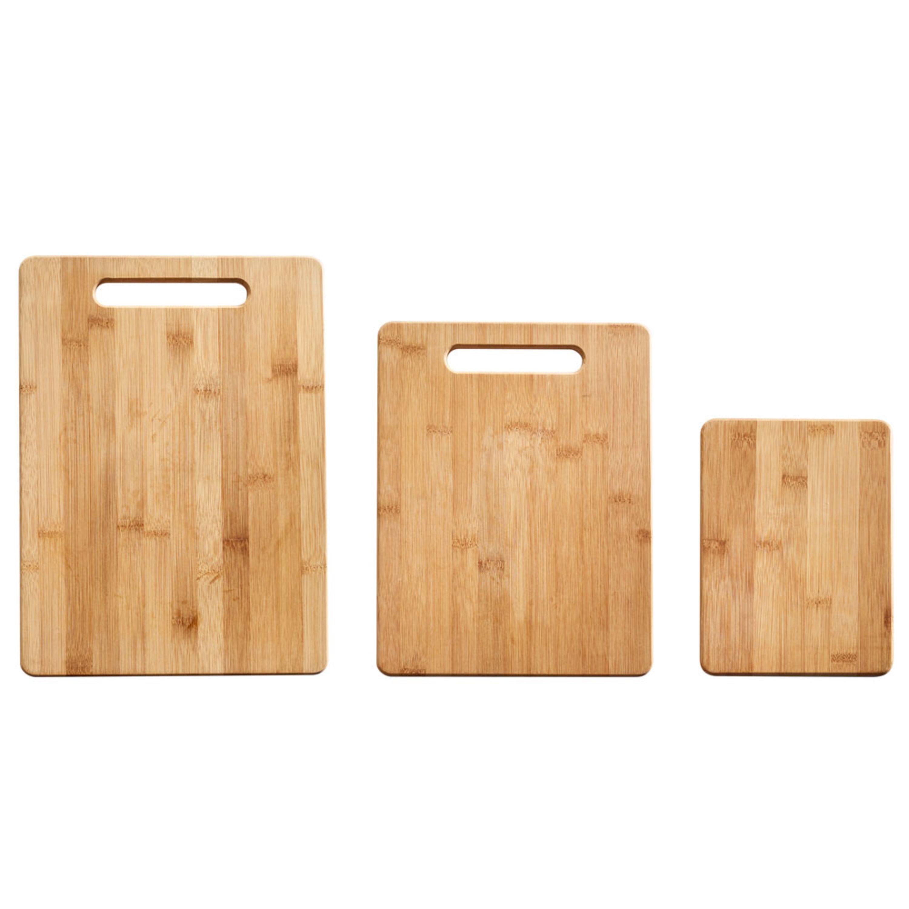 Farberware 3-Piece Bamboo Cutting Board Set with Handles