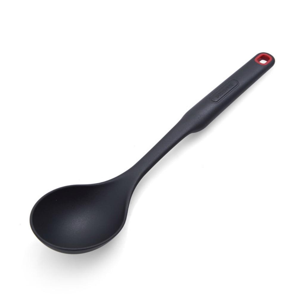 Black Heat-Resistant Nylon Basting Spoon