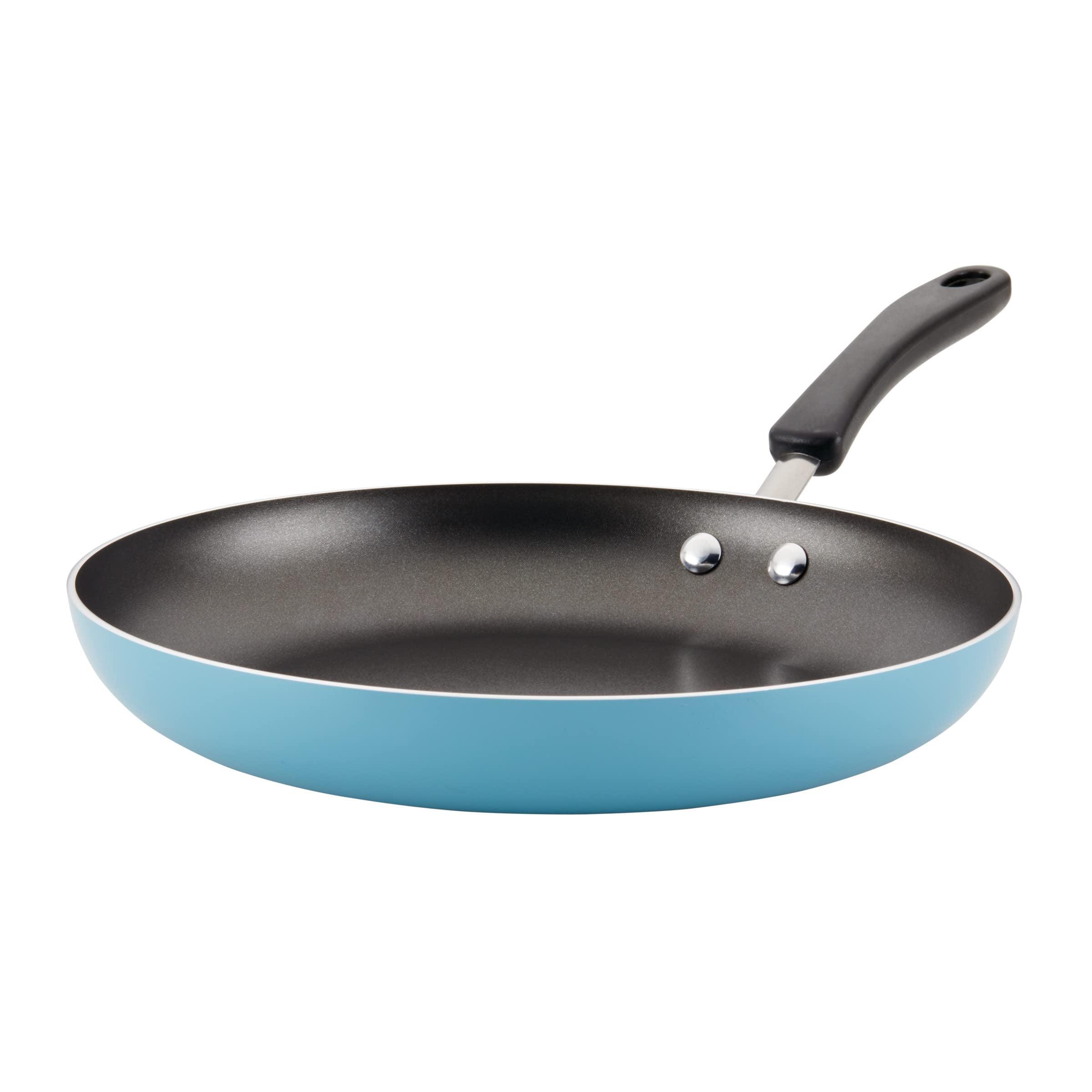 Blue 12" Aluminum Nonstick Fry Pan with Ceramic Coating