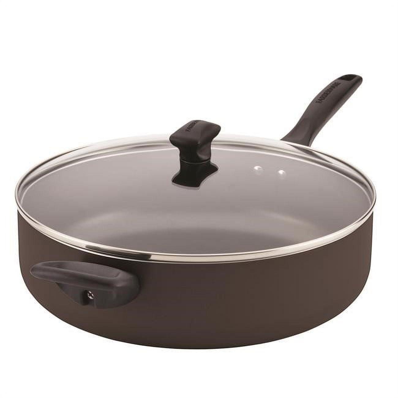 Farberware Black Nonstick Aluminum 6-Quart Jumbo Cooker with Lid