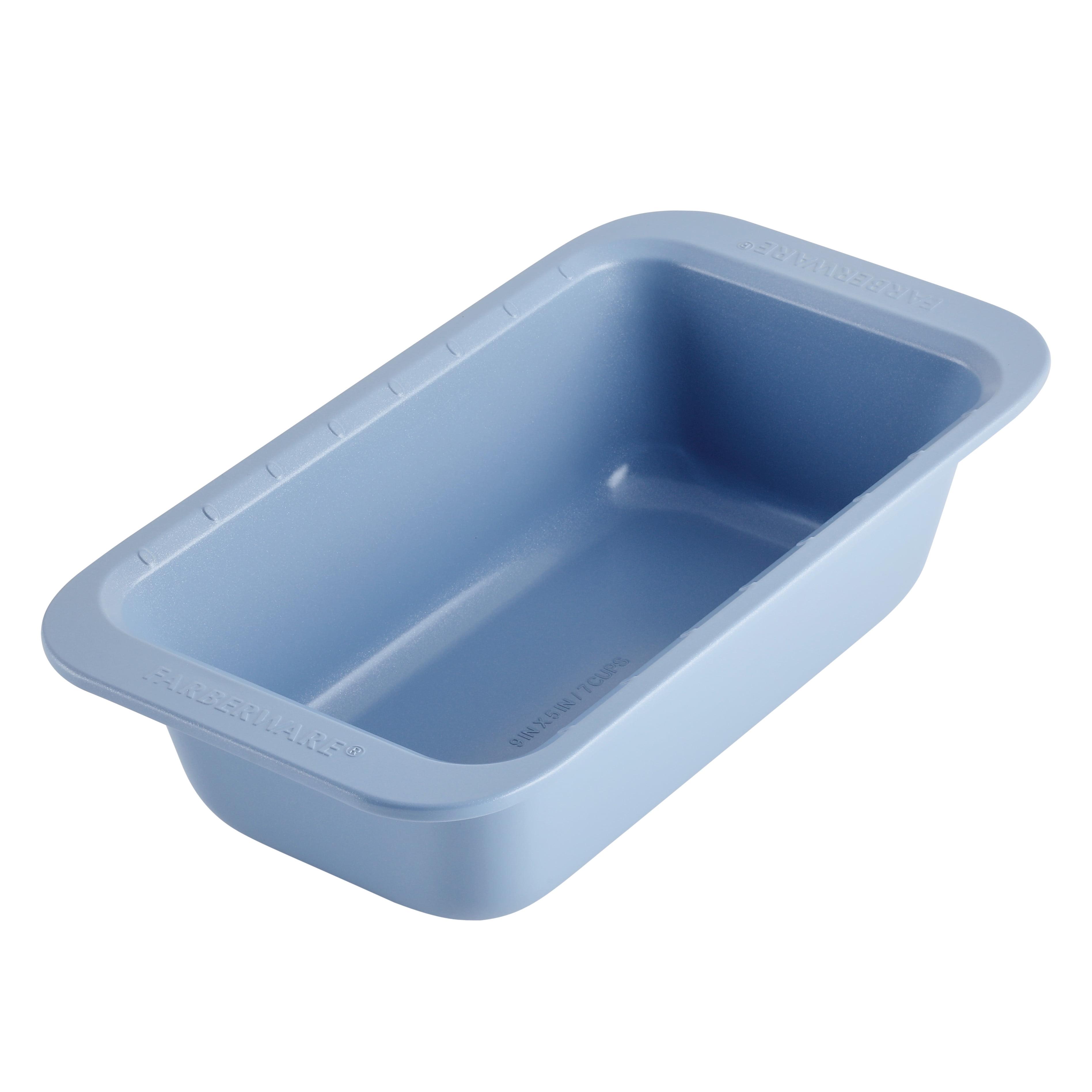 Farberware Easy Solutions 9" x 5" Nonstick Bakeware Loaf Baking Pan, Blue