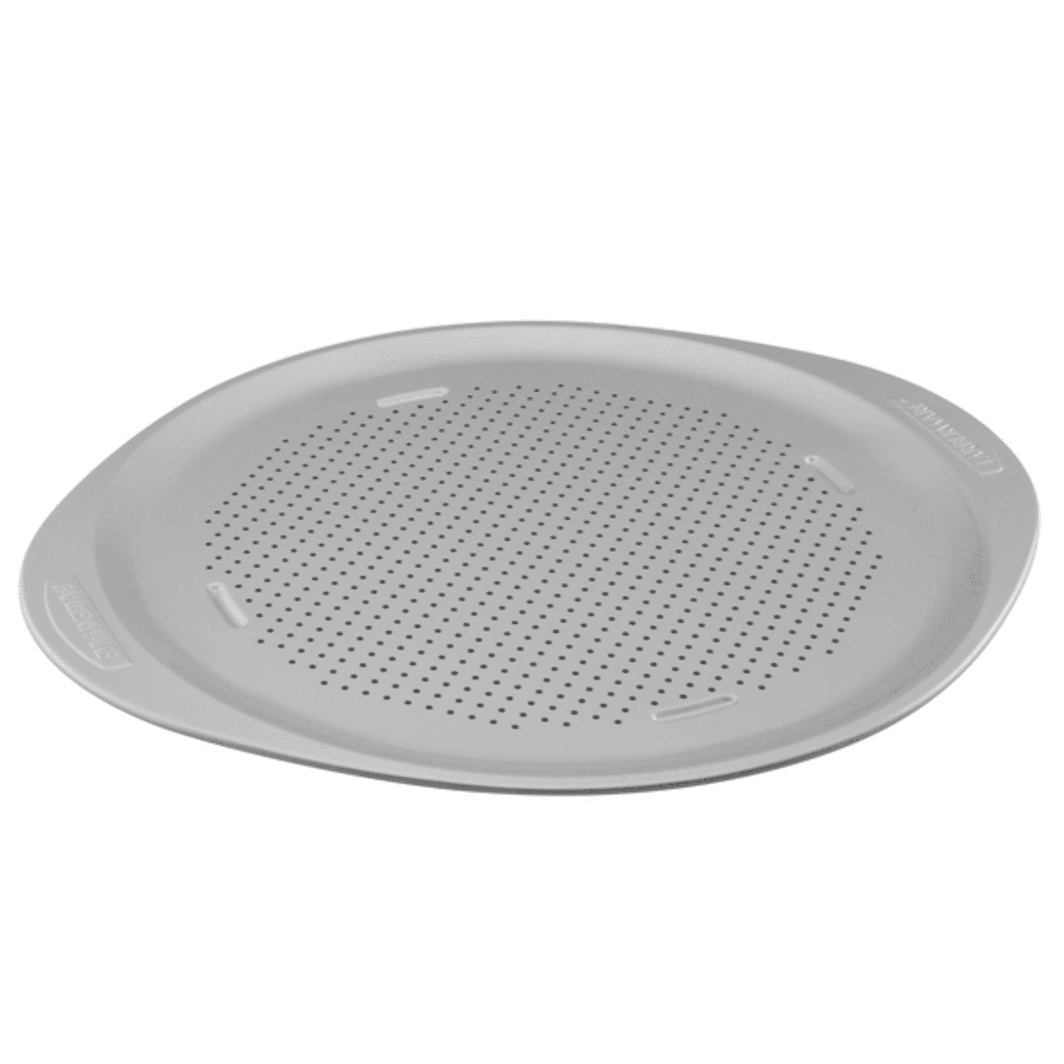 Farberware Insulated Nonstick 15.5" Pizza Pan: Aluminized Steel, Round Baking Dish, Dishwasher-Safe, Gray