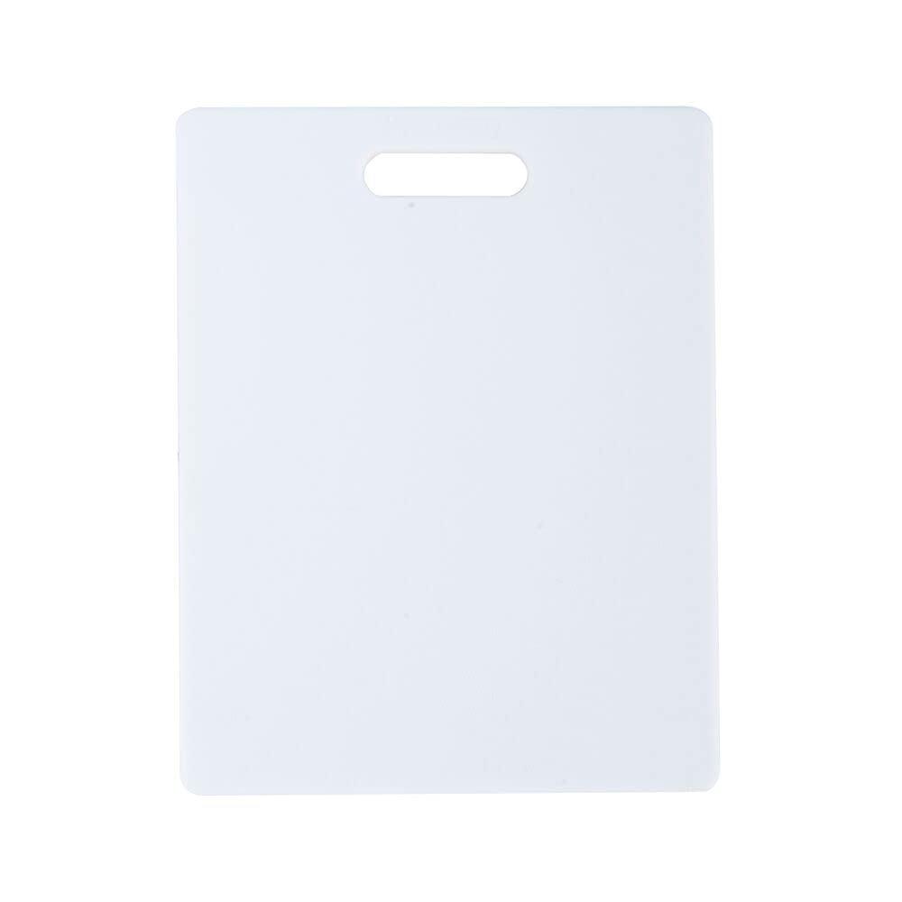 White Rectangular Plastic Dishwasher Safe Cutting Board