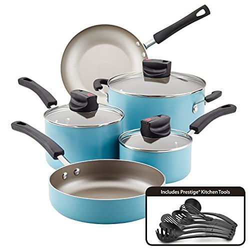 Farberware Smart Control Nonstick Cookware Pots and Pans Set, 14 Piece