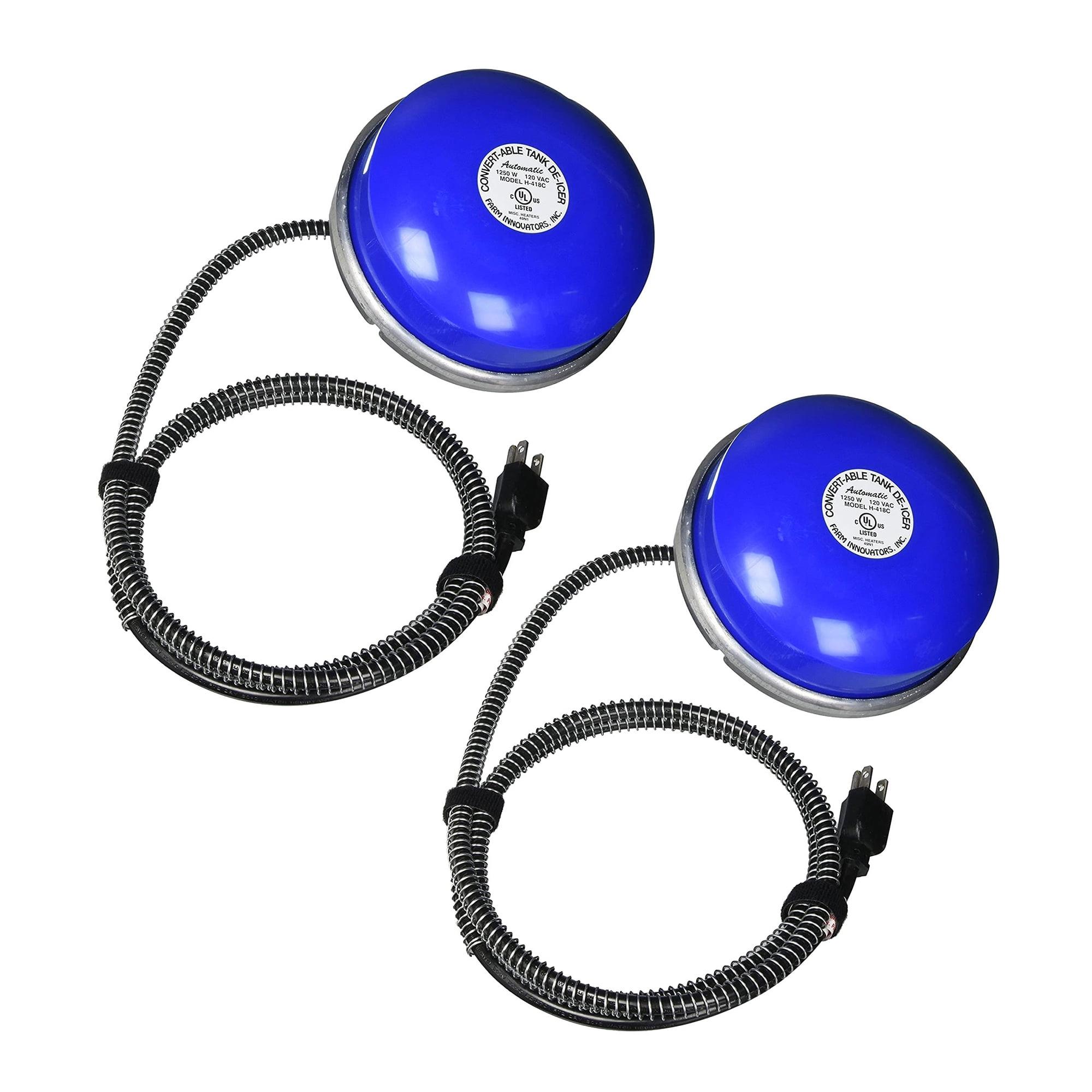 Cast Aluminum Blue Floating and Submergible Tank De-Icer, 2 Pack