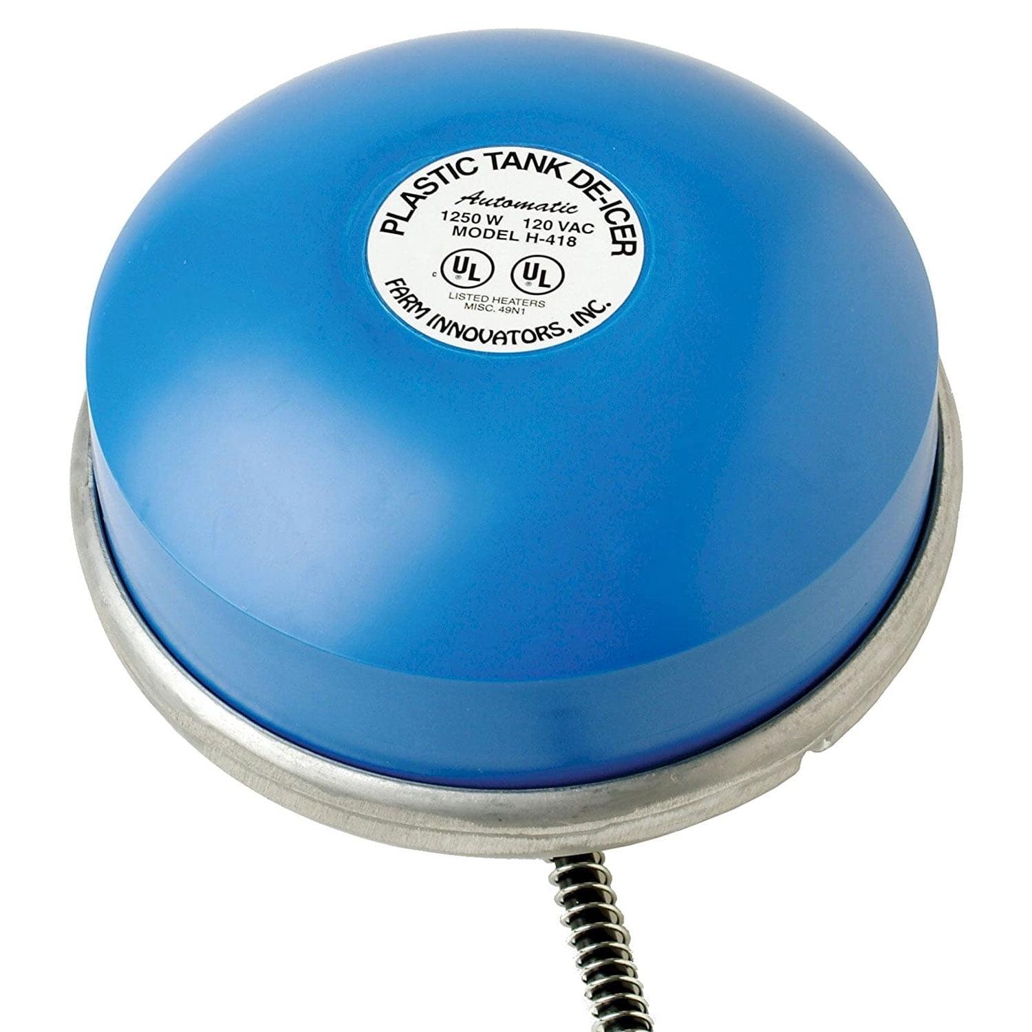 Farm Innovators H-418 Ice Chaser 1250W Cast Aluminum Floating Tank Deicer, Blue