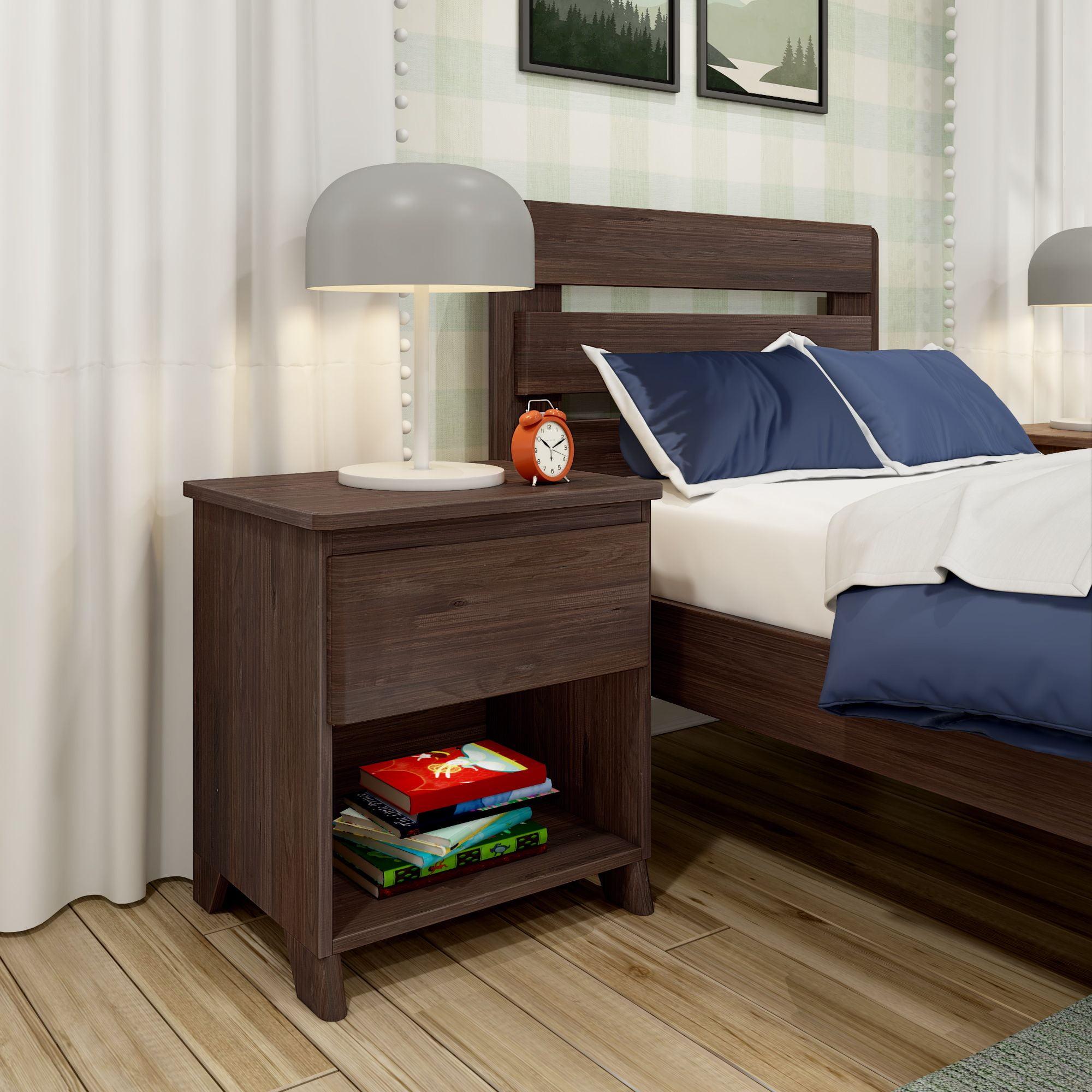 Kathryn 1 Drawer Solid Wood Nightstand