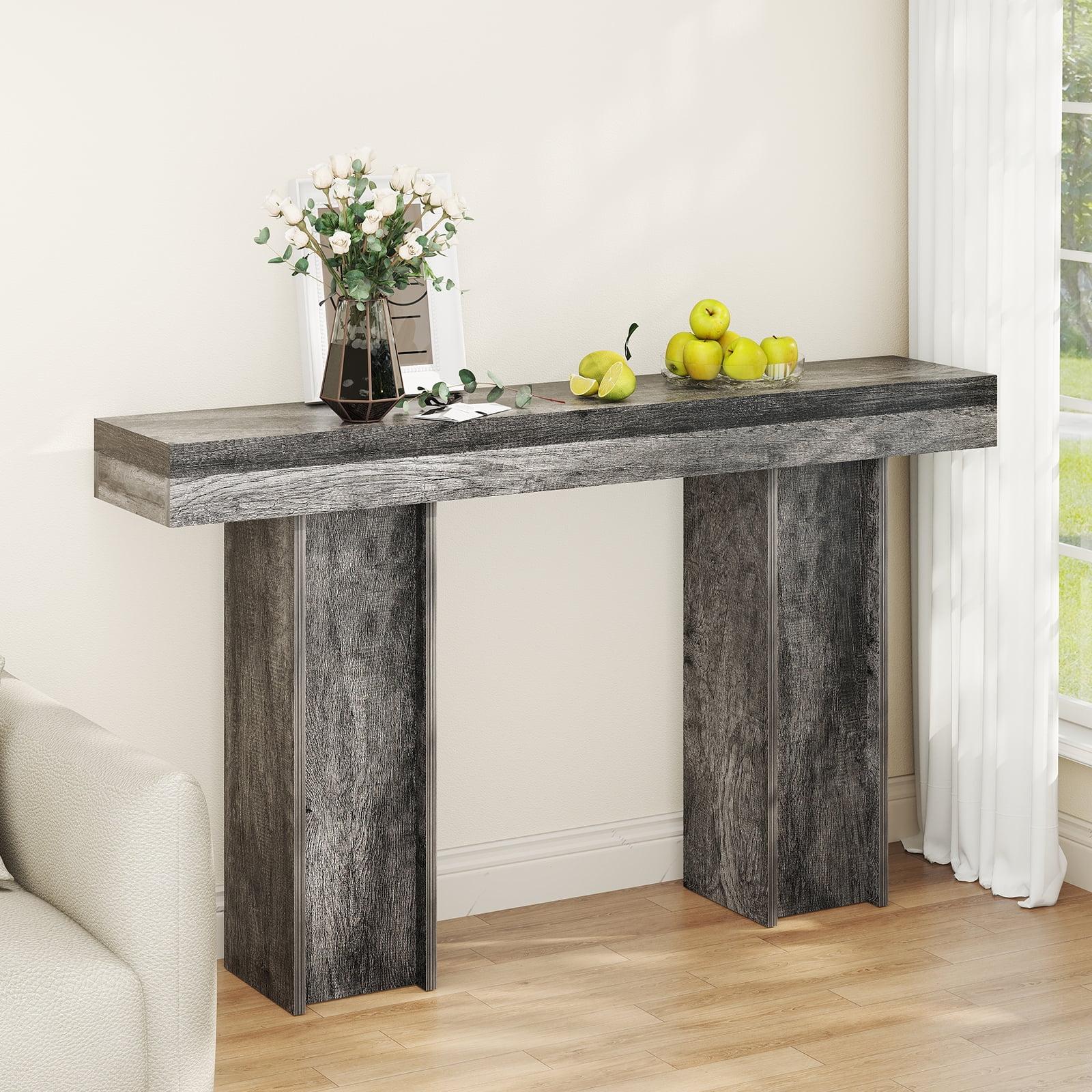 Millwood Pines 70.9" Console Table For Entryway, Farmhouse Wood Sofa Couch Tale