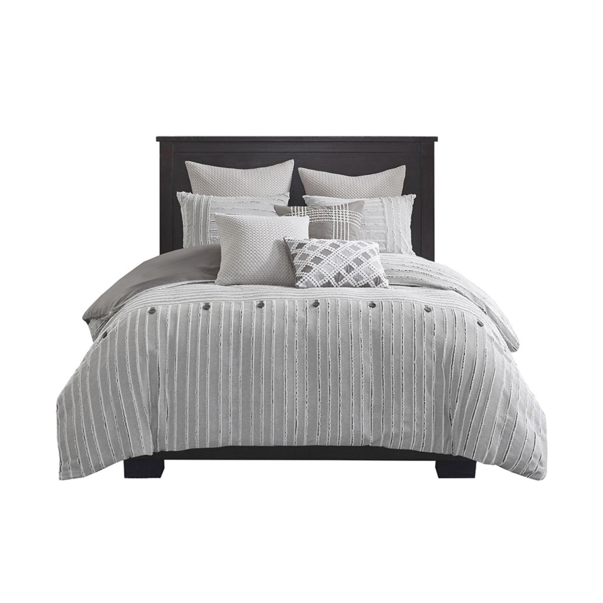 Madison Park Signature Madison Park Signature Essence Oversized Cotton Clipped Jacquard Comforter Set