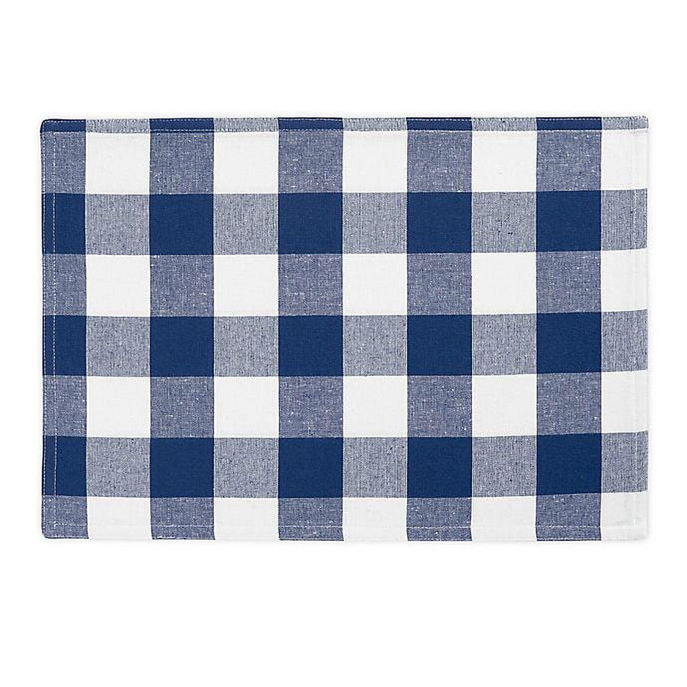 Farmhouse Living Buffalo Check Placemats in Blue (Set of 4)