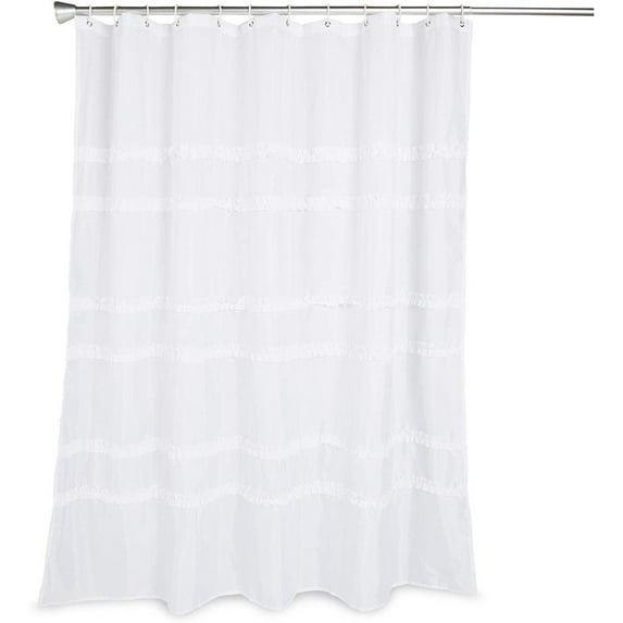 Farmhouse Shower Curtain Set with 12 Hooks, Rustic Bathroom Decor (72 x 72 in)