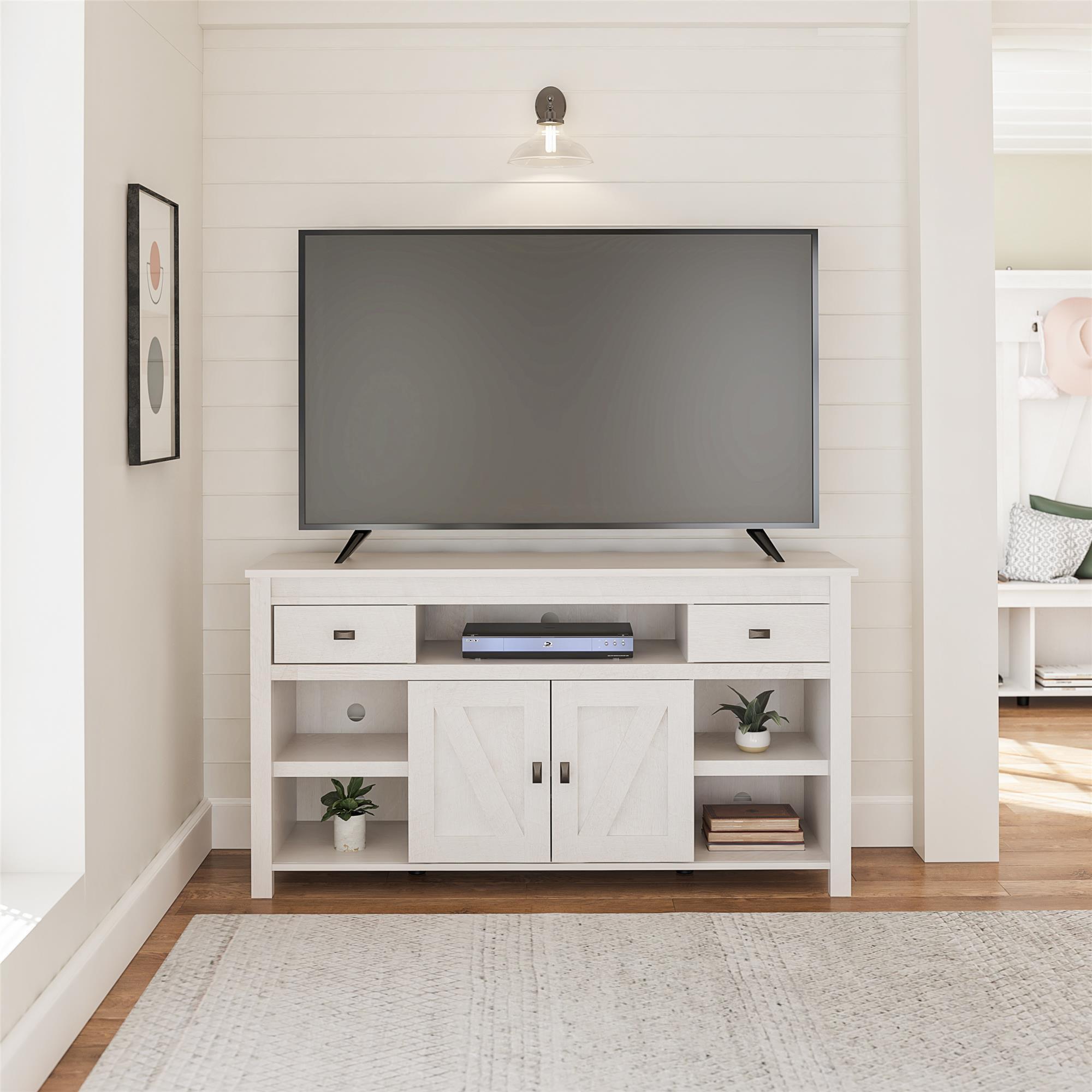 Farmington TV Stand for TVs up to 60", Ivory Oak