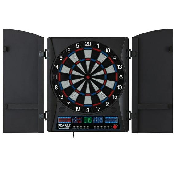 Fat Cat Electronic Dartboard and Cabinet Set with Darts