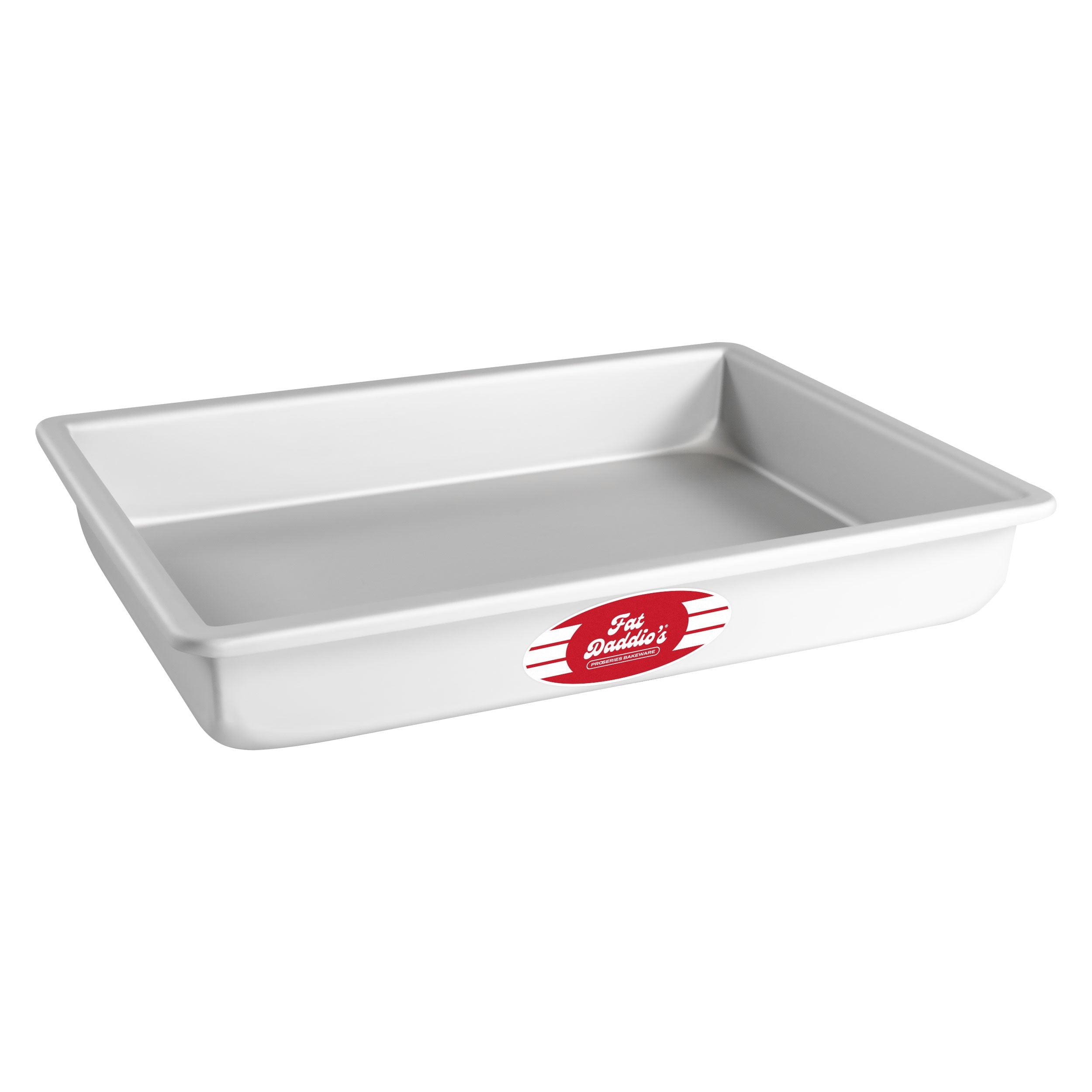 Fat Daddio's POB-9133 Anodized Aluminum Sheet Cake Pan 9 x 13 x 3 Inch, Silver